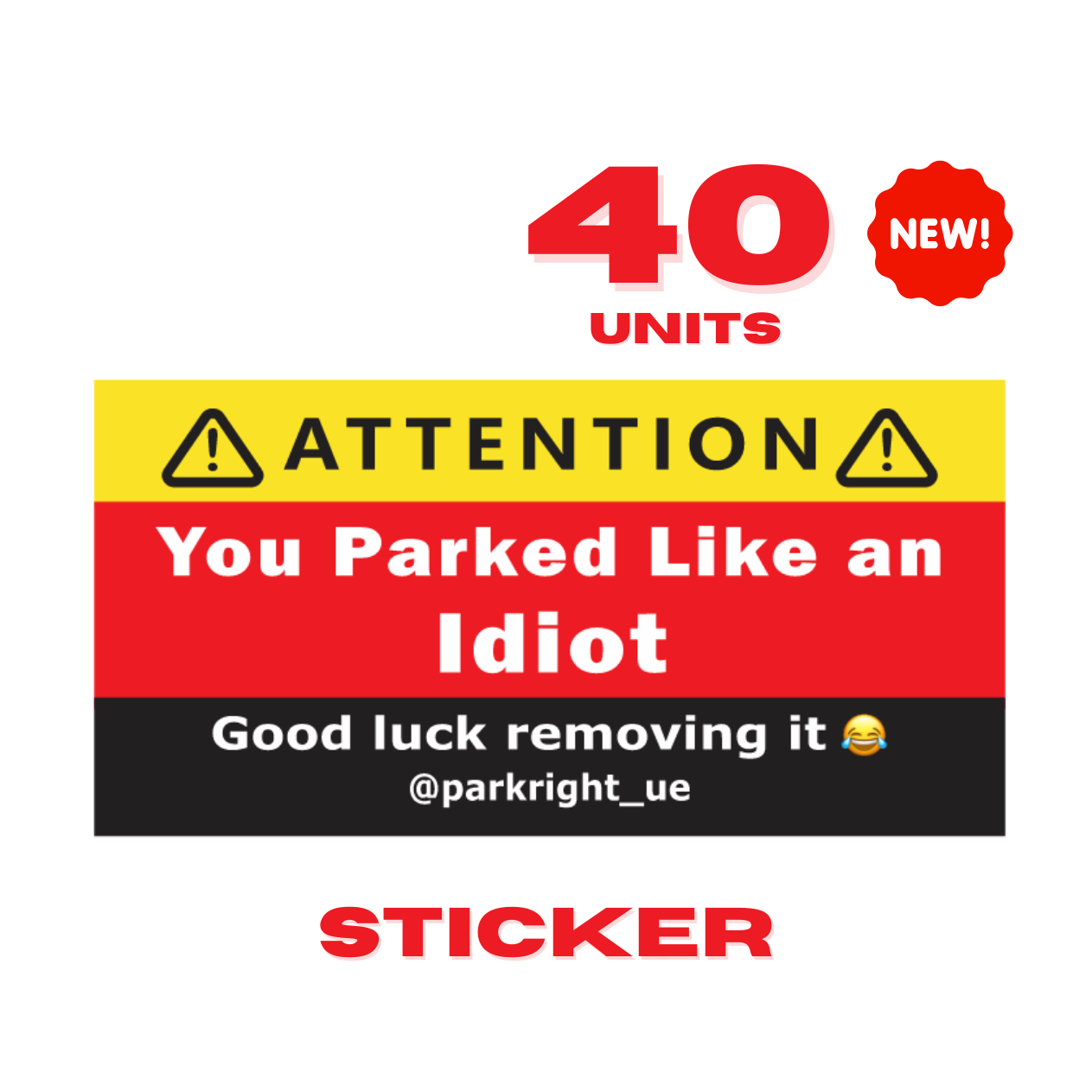Sticker ParkRight - EN
